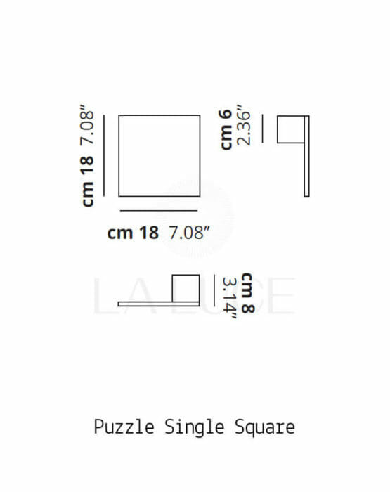 Lampada da parete Studio Italia Design Puzzle Square & Rectangle