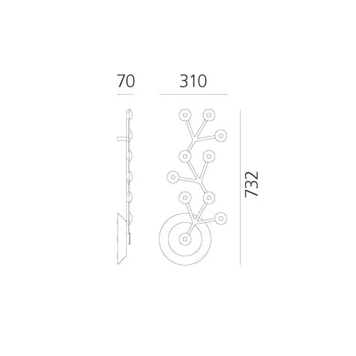 ARTEMIDE LAMPADA A SOFFITTO LED NET LINE